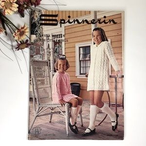 Vintage Girls Fashion Knitting Patterns Book 1968 Spinnerin Yarn